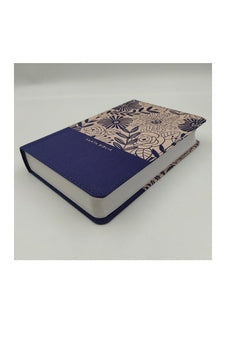 Biblia RVR 1960 Compacta Tapa Dura Azul Floral