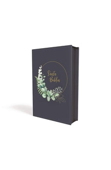 Image of Biblia NBLA Ultrafina Tamaño Compacto Piel Azul Grisáceo con Cierre Palabras de Jesús en Rojo
