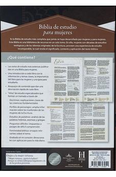 Biblia RVR 1960 de Estudio para Mujeres Café Símil Piel
