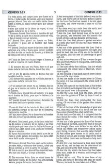 Biblia RVR 1960 KJV Bilingüe Tamaño Personal Imitación Piel Negro