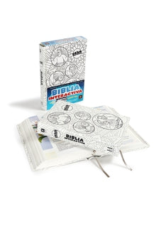 Biblia NTV la Gran Historia Interactiva Blanco con Tela para Colorear