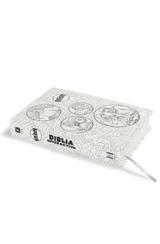 Biblia NTV la Gran Historia Interactiva Blanco con Tela para Colorear