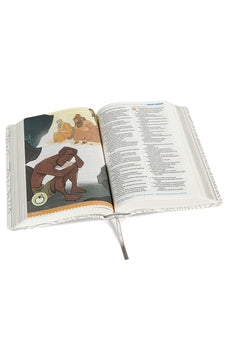 Biblia NTV la Gran Historia Interactiva Blanco con Tela para Colorear