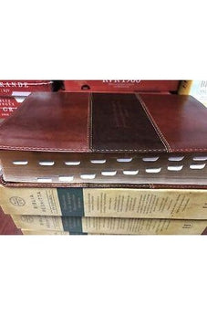 Biblia Peshitta Símil Piel Caoba Duotono con Índice