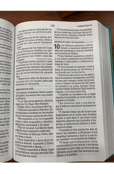 Biblia RVR 1960 Letra Súper Gigante Aqua Símil Piel