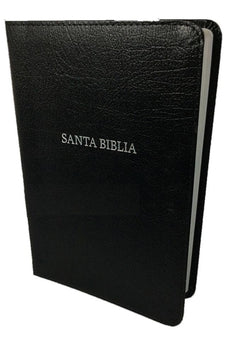 Biblia RVR 1960 Letra Grande Tamaño Manual Piel Fabricada Negro