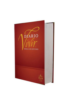 Biblia RVR 1960 de Estudio Diario Vivir Vino Tinto Tapa Dura