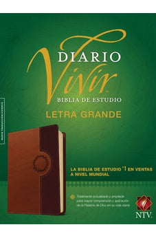 Biblia NTV de Estudio Diario Vivir Letra GrandeSentipiel Café Café Claro