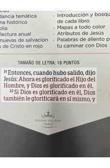 Biblia RVR 1960 Letra Súper Gigante Marrón Símil Piel con Solapa e Imán