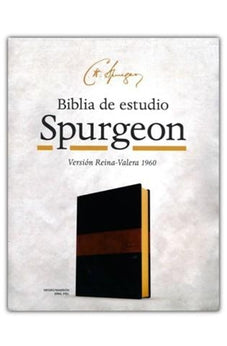 Biblia RVR 1960 de Estudio Spurgeon Duotono Marrón Símil Piel