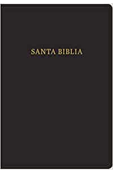 Image of Biblia RVR 1960 Letra Súper Gigante Símil Piel Negro con Índice