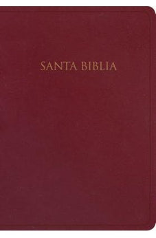 Biblia RVR 1960 Letra Grande Tamaño Manual Borgoña Imitación Piel