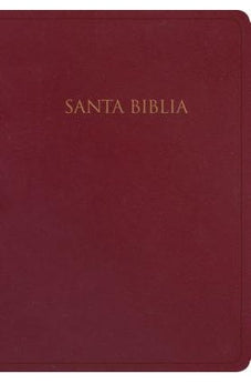 Biblia RVR 1960 Letra Grande Tamaño Manual Borgona Imitación Piel