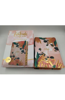 Image of Biblia RVR 1960 Devocional Centrada en Cristo Floral Símil Piel con Índice