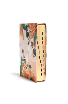 Image of Biblia RVR 1960 Devocional Centrada en Cristo Floral Símil Piel con Índice