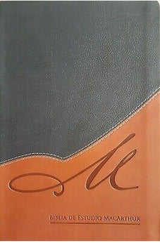 Image of Biblia RVR 1960 de Estudio MacArthur Piel Duotono