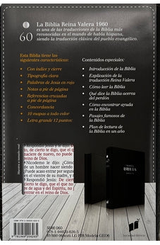 Image of Biblia RVR 1960 Letra Grande Tamaño Manual Negro Marrón