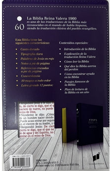 Image of Biblia RVR 1960 Letra Grande Tamaño Manual Lila