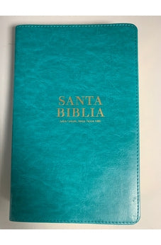 Biblia RVR 1960 Letra Grande Tamaño Manual Turquesa con Índice