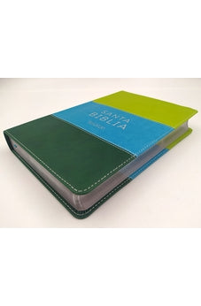 Image of Biblia RVR 2020 Letra Grande Imitación Piel Tricolor Verde