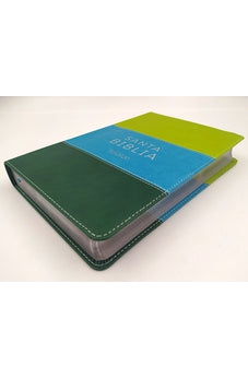Image of Biblia RVR 2020 Letra Grande Símil Piel Tricolor Verde