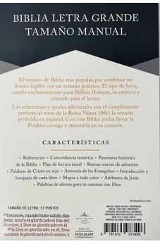 Image of Biblia RVR 1960 Letra Grande Tamaño Manual Piel Marron Índice