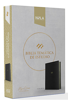 Image of Biblia NBLA Temática de Estudio Nuñez Negro Símil Piel