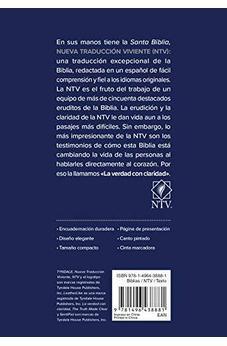 Image of Biblia NTV Compacta Azul Sentipiel
