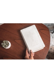 Biblia RVR 1960 Jesús para Todos Letra Grande Tamaño Manual Marfíl Símil Piel con Índice