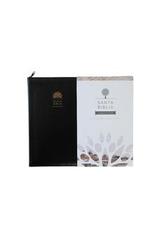Biblia RVR 1960 Letra Grande Tamaño Manual Negro con Cierre