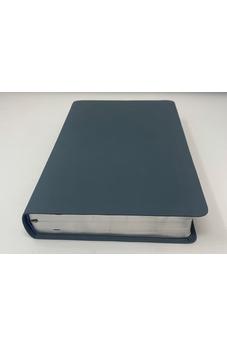 Image of Biblia NBLA de Estudio MacArthur Piel Genuina Azul Pizarra Interior a Dos Colores
