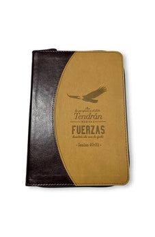 Image of Libreta Imitación Piel Marrón con Cierre: Nuevas Fuerzas