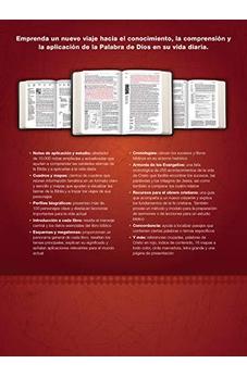 Image of Biblia RVR 1960 de Estudio Diario Vivir Letra Grande Duotono Café Símil Piel