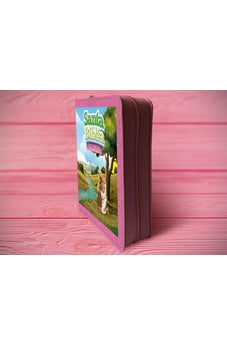 Biblia RVR 2020 para Niñas Rosada Vinilo con Cierre