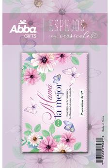 Image of Espejito Compacto de Cuero Mamá