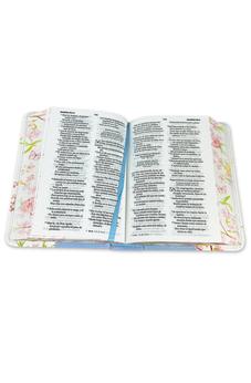 Biblia RVR 1960 Bolsillo Turquesa Azul Símil Piel