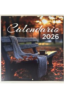 Calendario Vintage 2026 Banco en Otoño