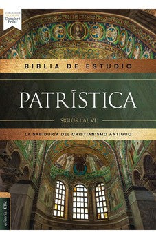 Biblia RVR 1977 de Estudio Patrística Café Símil Piel