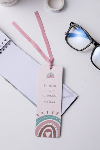 Image of Marcador de Libro con Ribbon El Amor Todo lo Puede