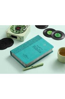 Image of Biblia RVR 1960  Letra Súper Gigante 065c Héroes SÍmil Piel Rosa Rosa con Cierre Manual