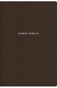 Image of Biblia NVI de Estudio Letra Grande Café Símil Piel