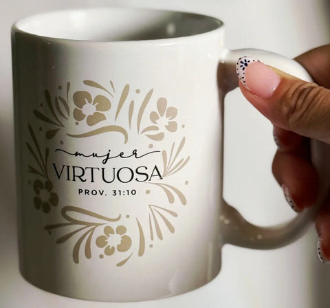 Image of Taza Minimalista Mujer Virtuosa