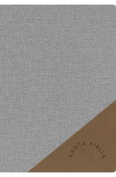 Biblia RVR 1960 Súper Gigante Gris Marrón Símil Piel con Índice *IRREGULAR*