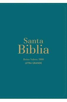 Biblia RVR 1960 Compacta Letra Grande 11 puntos Símil Piel Pino Verde
