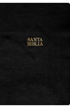 Biblia RVR 1960 Súper Gigante Negro Símil Piel con Índice *IRREGULAR*