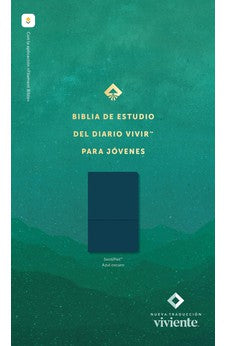 Biblia NTV de Estudio Diario Vivir para Jóvenes Azul Oscuro Símil Piel