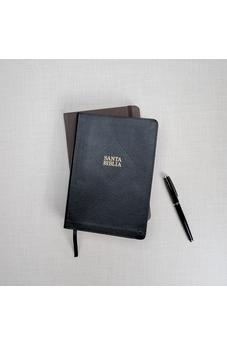 Biblia RVR 1960 Letra Gigante Negro Piel con Índice