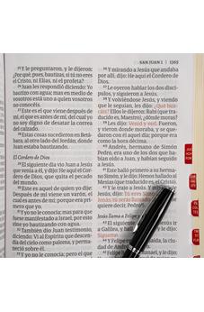 Image of Biblia RVR 1960 Letra Gigante Negro Piel con Índice