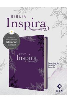 Biblia NTV Inspira con Filament Tapa Dura de Símil Piel Lavanda