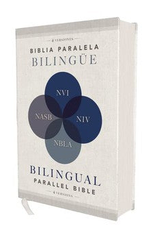 Biblia Paralela Bilingüe NVI NIV NBLA NASB Tapa Dura